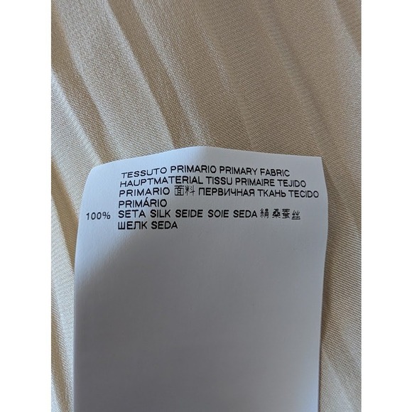 NWT Maison Margiela Gold Pleated Accordian Maxi Skirt Size 38‎ Metallic Silk - Picture 8 of 8